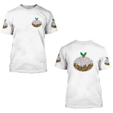 Discover sequin christmas puddings 3D T Shirts
