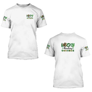 Discover Shamrock Lucky Reading Teacher St Patricks Day Leo 3D T Shirts