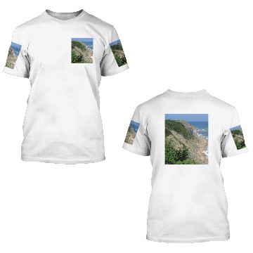 Discover Mohegan Bluffs Block Island 3D T Shirts
