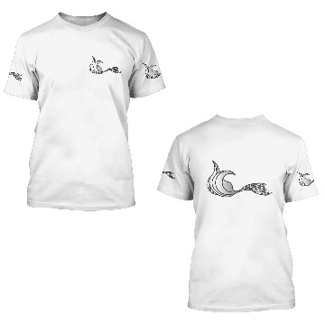 Discover Light Grey Mermaid Tail - no text Polo 3D T Shirts