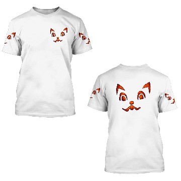 Discover Halloween Cat Face 3D T Shirts