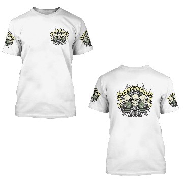 Discover Hard Rock Skull and Guitars 3D T Shirts