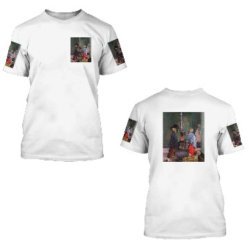 Discover James Ensor - Skeletons Warming Themselves 3D T Shirts