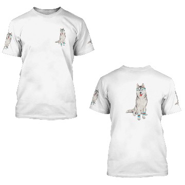 Discover Hand-painted Siberian Husky Dog 3D T Shirts