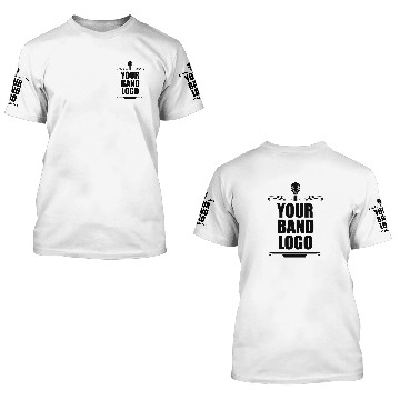 Discover Your Band Logo Black and White Wo 3D T Shirts