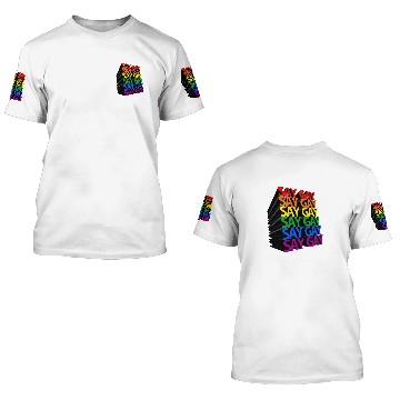 Discover Say Gay Rainbow 3D 3D T Shirts