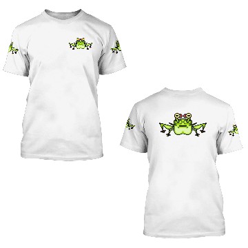 Discover Grumpy odd frog toad v2-1 3D T Shirts