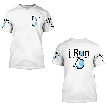 Discover Prostate Cancer Awareness I Run 3D T Shirts