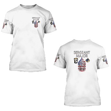 Discover 101st Airborne Division Sergeant Major “SGM” 3D T Shirts