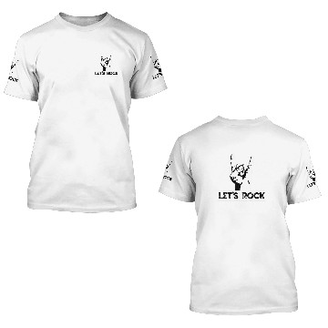 Discover Lets Rock ! Rock N Roll Classic Rock Vintage Devil 3D T Shirts