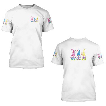 Discover Th Cute Easter Gnomes Egg Hunting Costume Spring E 3D T Shirts