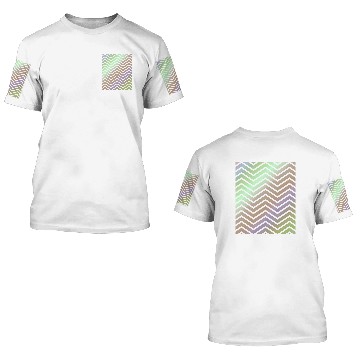 Discover ombre zigzag chevron  03 3D T Shirts