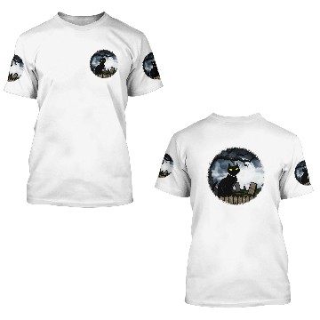 Discover Hallows Graveyard Halloween 3D T Shirts