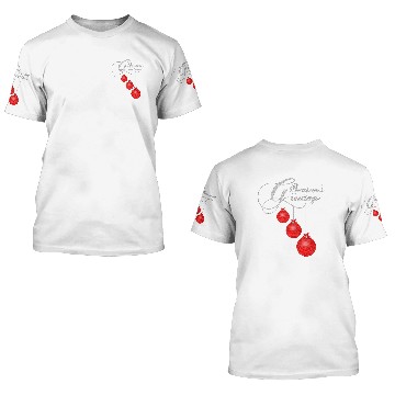 Discover Red Lace Ornaments with Season's Greetings 3D T Shirts