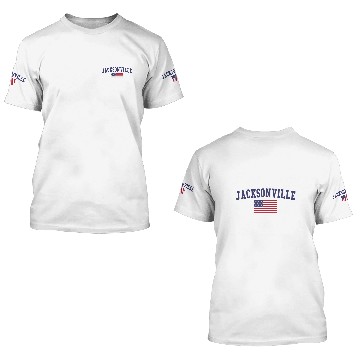 Discover Jacksonville FL US Flag 3D T Shirts