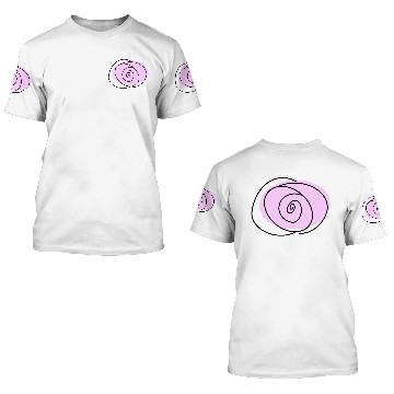 Discover Rose Lilac 3D T Shirts