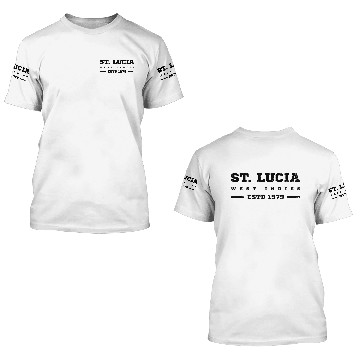 Discover St Lucia ESTD Independence 3D T Shirts
