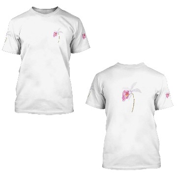Discover one pink orchid flower 2021 3D T Shirts