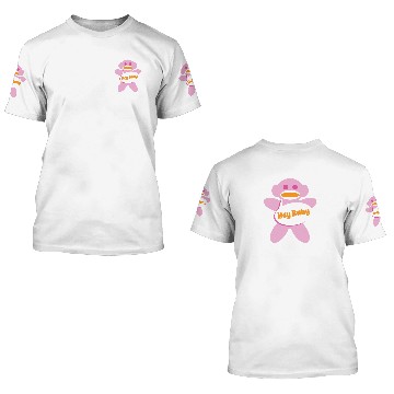 Discover Sock Monkey  Pink Personalize 3D T Shirts