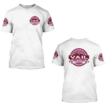 Discover Vail Raspberry 3D T Shirts
