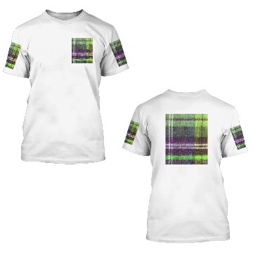 Discover neon green plaid flannel 3D T Shirts