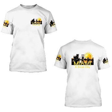 Discover MIAMI Great City 3D T Shirts