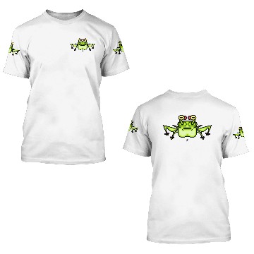 Discover Grumpy odd frog toad v2 3D T Shirts