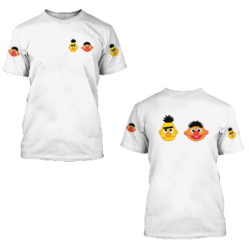 Discover Bert & Ernie Emojis 3D T Shirts
