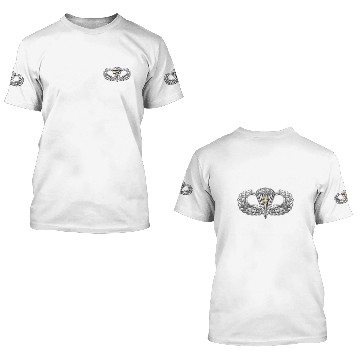 Discover Army Airborne Basic Parachutist with Combat Star Polo 3D T Shirts