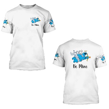 Discover Cookie Monster Valentine's Cupid 3D T Shirts