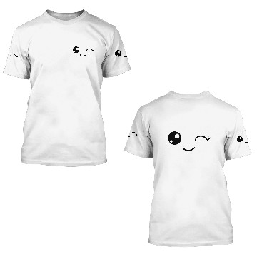 Discover Cute Lil' Winking Ghost Face 3D T Shirts