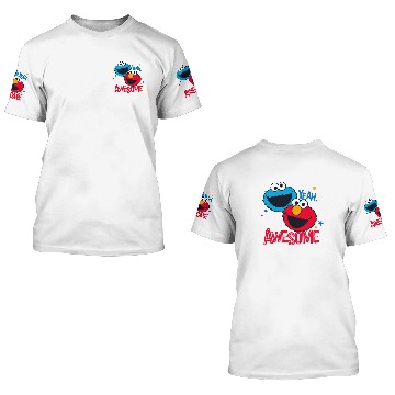 Discover Cookie Monster & Elmo | Yeah, I'm Awesome 3D T Shirts