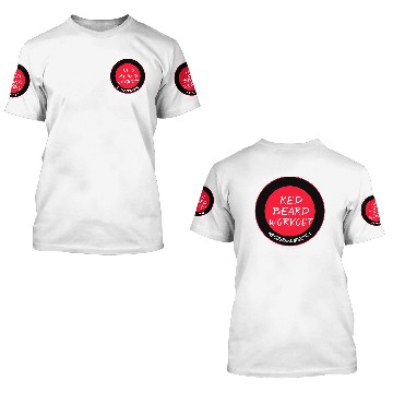 Discover Red Beard Workout  White 3D T Shirts