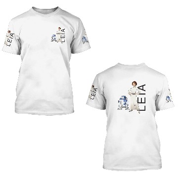 Discover Leia & R2-D2 3D T Shirts
