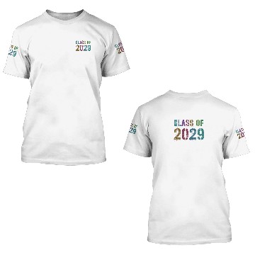 Discover Vintage Future CLASS Of 2029 Graduation Goodbye 5T 3D T Shirts