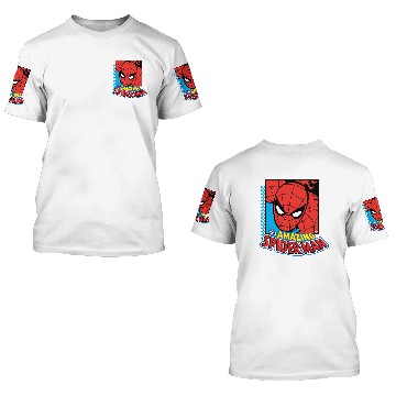 Discover The Amazing Spider-Man Retro Comic Icon 3D T Shirts