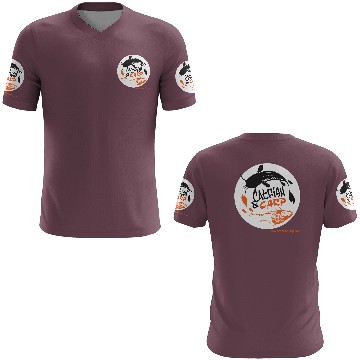 Discover Catfish and Carp Circle Logo 3D T Shirts