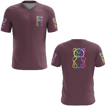 Discover Neon Rainbow Gummy Bear 3D T Shirts