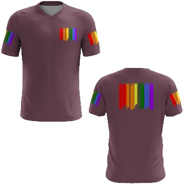 Discover San Antonio Texas Gay Pride Rainbow Skyline 3D T Shirts