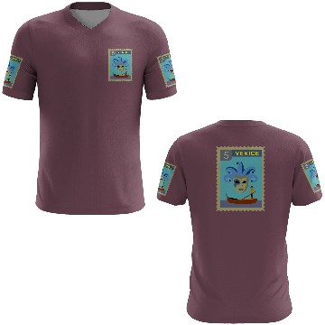 Discover italy venice post stamp 3D T Shirts
