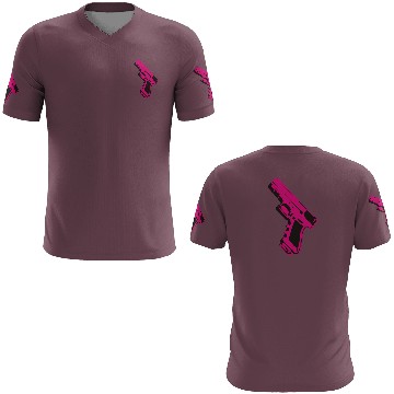 Discover Pink gun 3D T Shirts