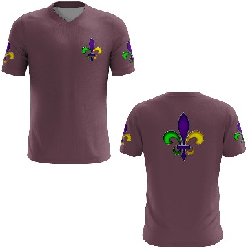 Discover Fleur De Lis Mardi Gras Glossy Lily 3D T Shirts