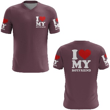 Discover I love my boyfriend 3D T Shirts