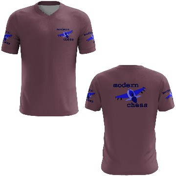 Discover modern chess in royal blue 3D T Shirts