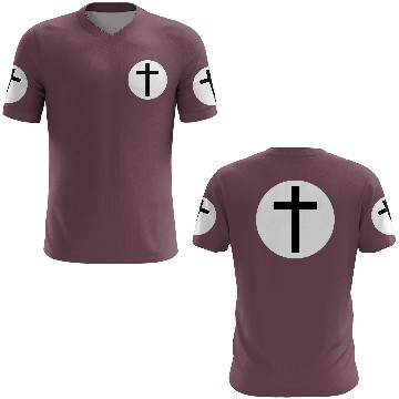 Discover Cross Inside a White Circle 3D T Shirts