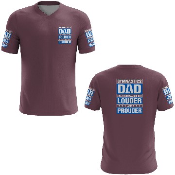 Discover Mens Gymnastics Dad Louder And Prouder Sport Daddy 3D T Shirts