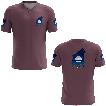 Discover Howling wolf full moon forest howling wild 3D T Shirts