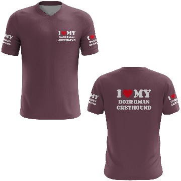 Discover I Love My Doberman Greyhound 3D T Shirts