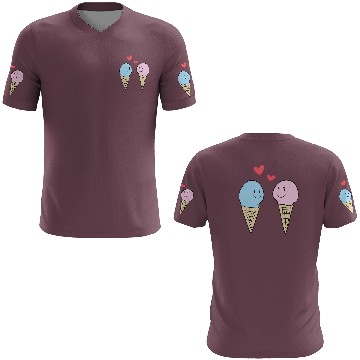 Discover love eat ice cream valentines day sweet 3D T Shirts