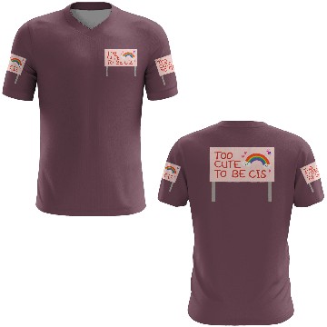 Discover too cute to be cis rainbow pride 3D T Shirts